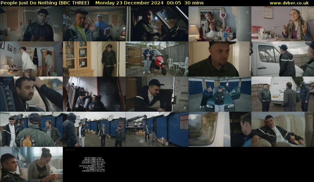 People Just Do Nothing (BBC THREE) Monday 23 December 2024 00:05 - 00:35