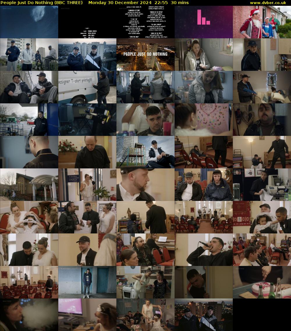 People Just Do Nothing (BBC THREE) Monday 30 December 2024 22:55 - 23:25
