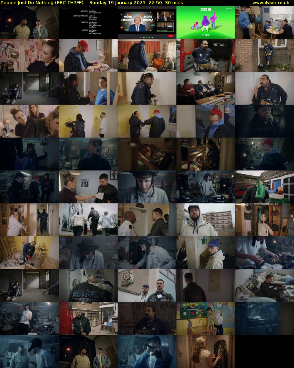 People Just Do Nothing (BBC THREE) Sunday 19 January 2025 22:50 - 23:20