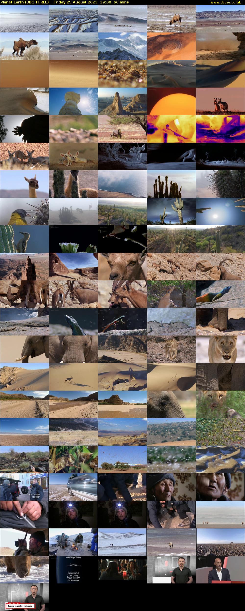 Planet Earth (BBC THREE) Friday 25 August 2023 19:00 - 20:00