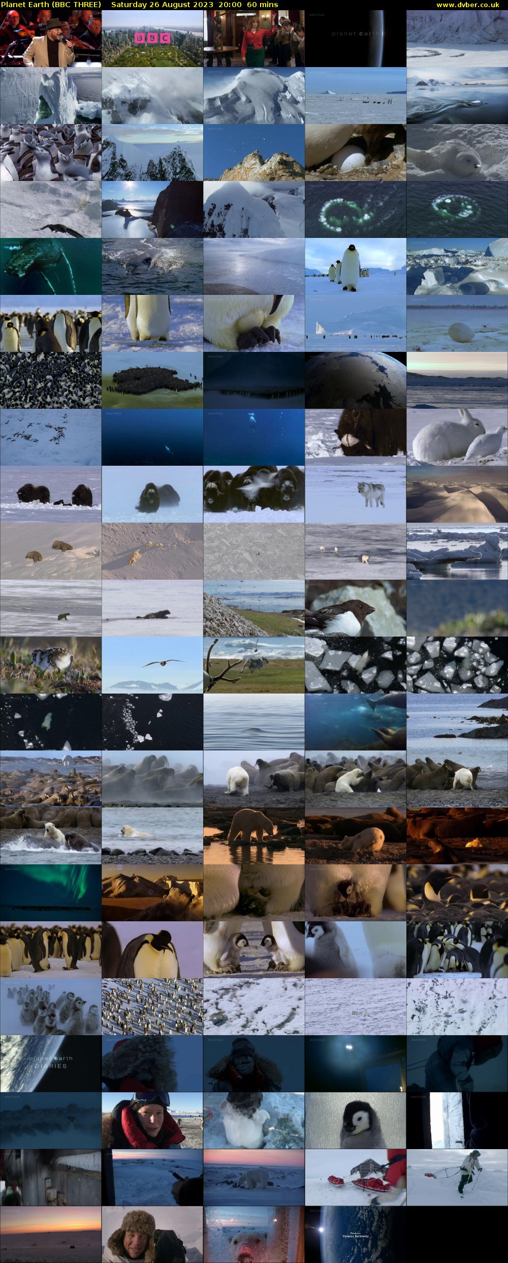 Planet Earth (BBC THREE) Saturday 26 August 2023 20:00 - 21:00