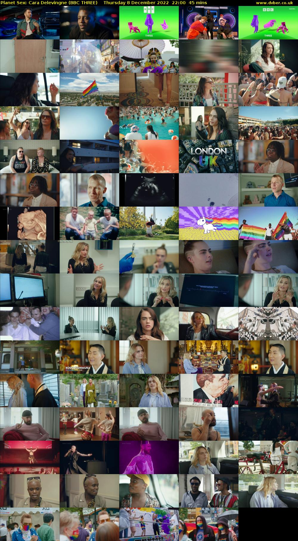 Planet Sex: Cara Delevingne (BBC THREE) Thursday 8 December 2022 22:00 - 22:45