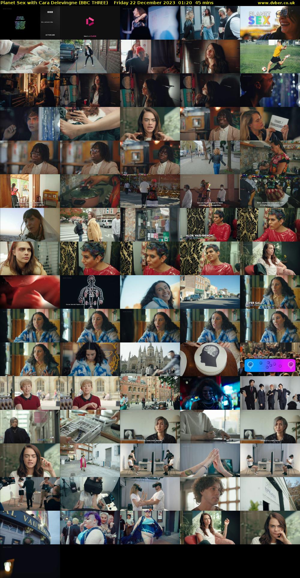 Planet Sex with Cara Delevingne (BBC THREE) Friday 22 December 2023 01:20 - 02:05