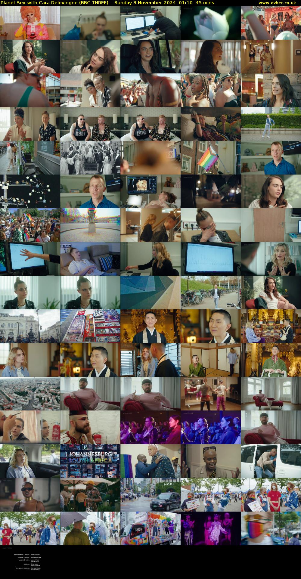Planet Sex with Cara Delevingne (BBC THREE) Sunday 3 November 2024 01:10 - 01:55