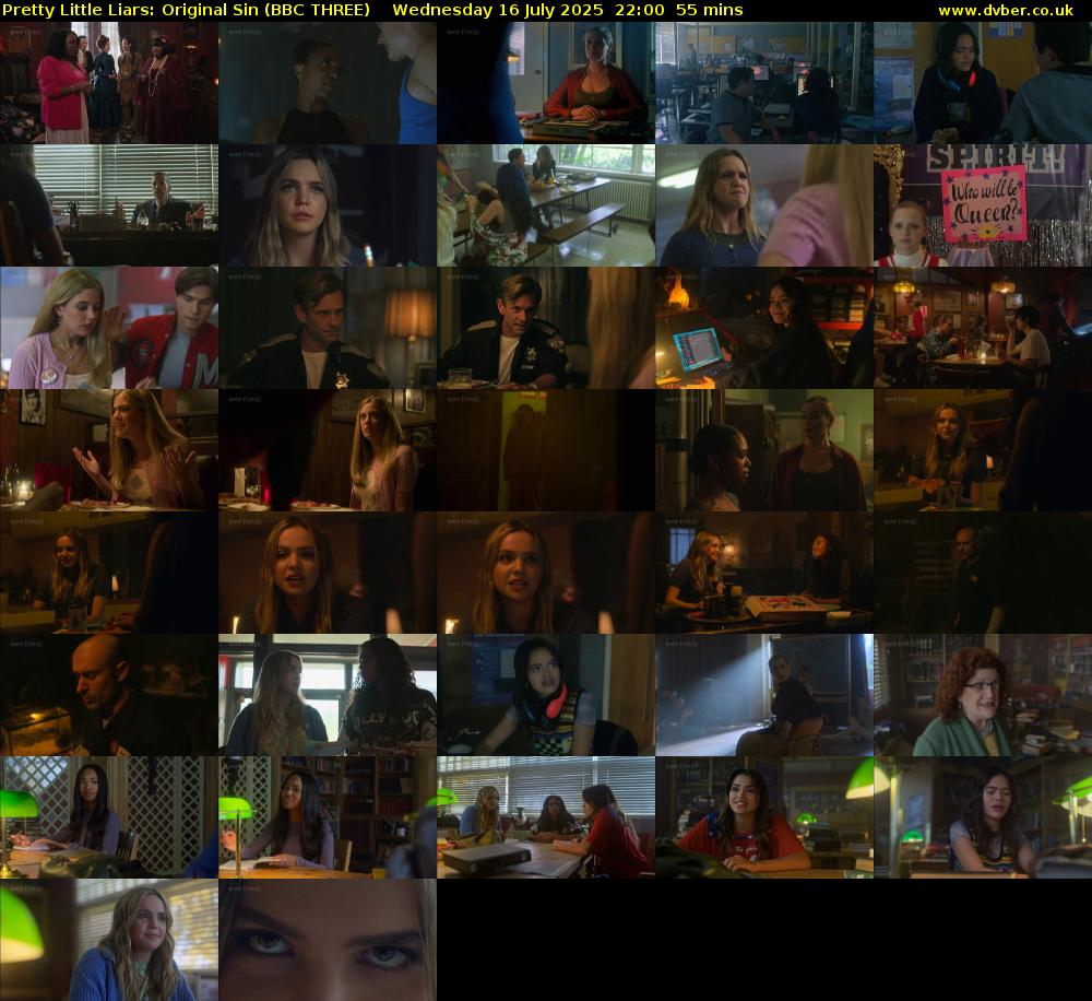 Pretty Little Liars: Original Sin (BBC THREE) Wednesday 16 July 2025 22:00 - 22:55