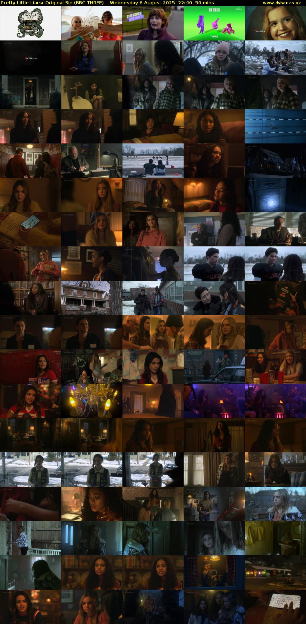 Pretty Little Liars: Original Sin (BBC THREE) Wednesday 6 August 2025 22:40 - 23:30