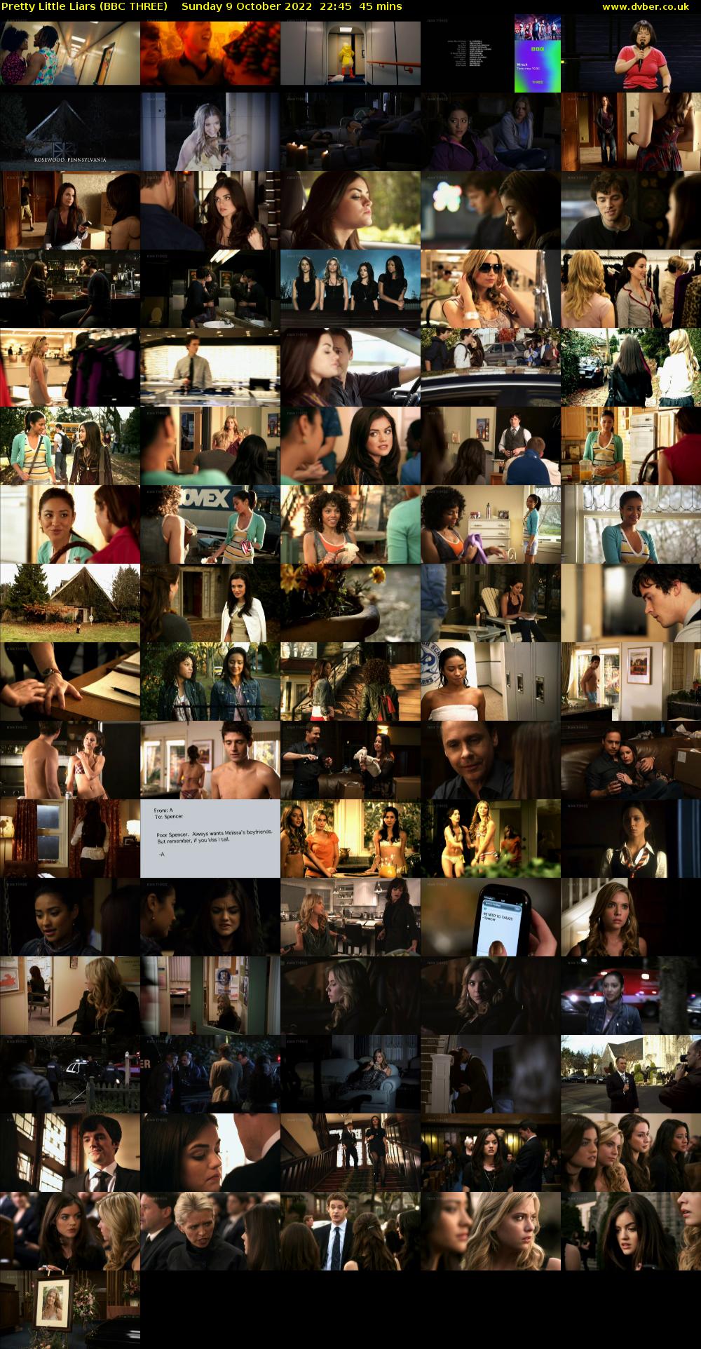 Pretty Little Liars (BBC THREE) Sunday 9 October 2022 22:45 - 23:30