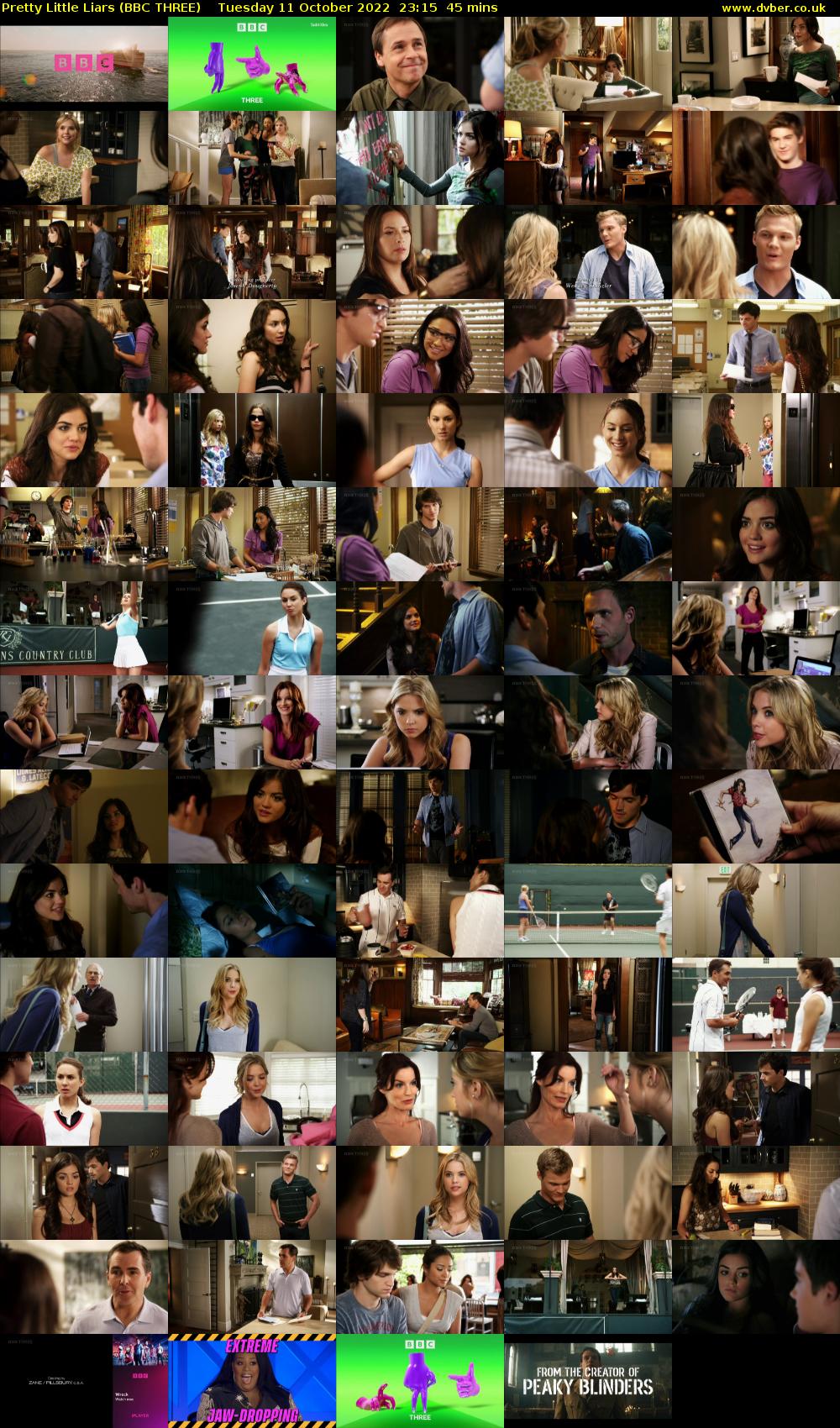 Pretty Little Liars (BBC THREE) Tuesday 11 October 2022 23:15 - 00:00