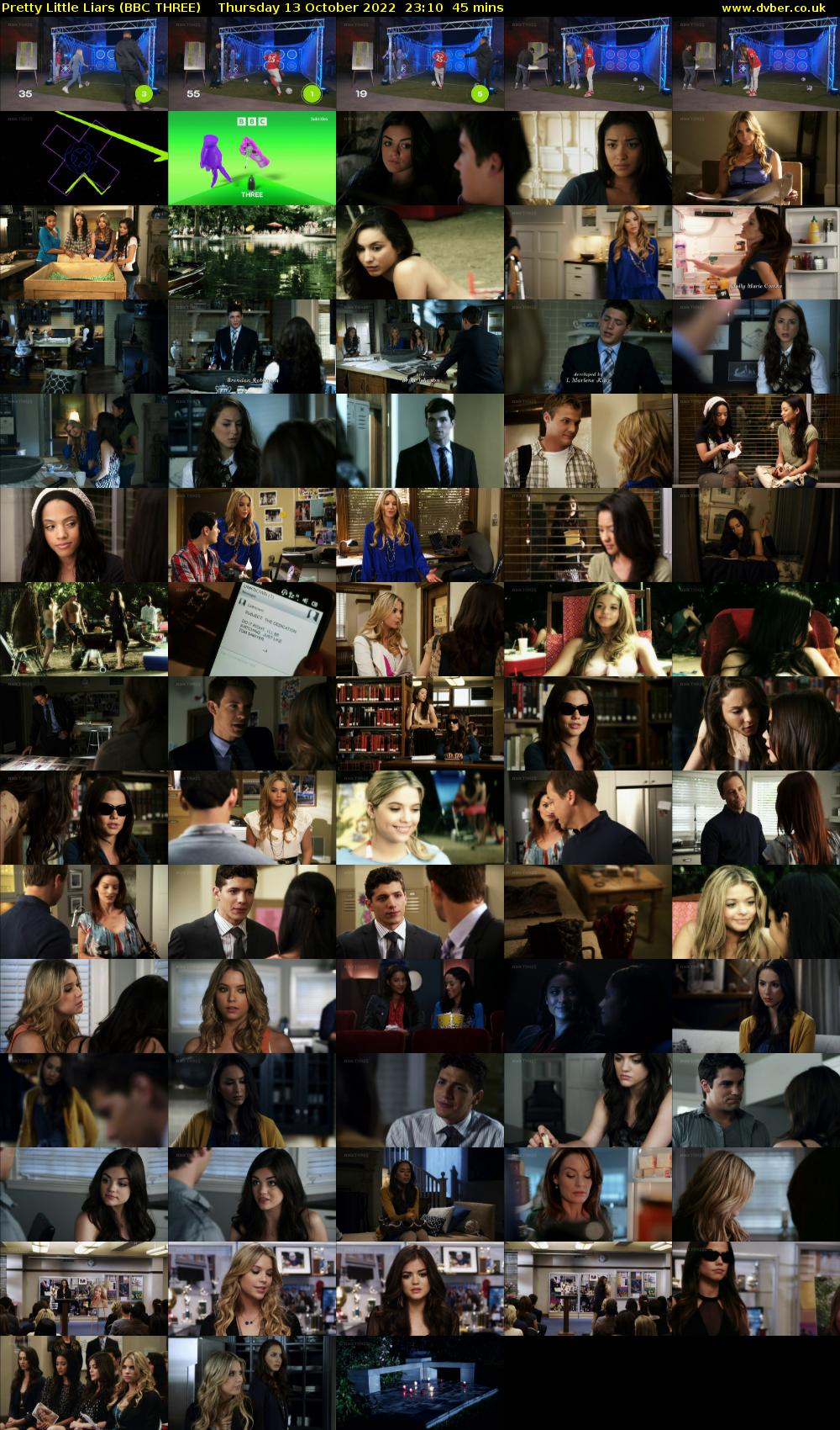Pretty Little Liars (BBC THREE) Thursday 13 October 2022 23:10 - 23:55
