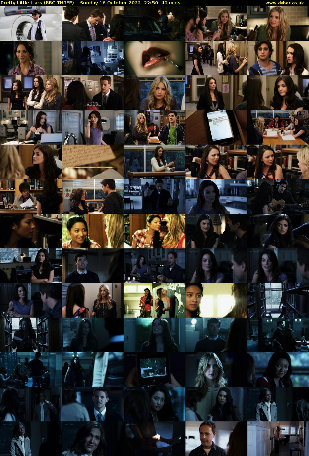 Pretty Little Liars (BBC THREE) Sunday 16 October 2022 22:50 - 23:30