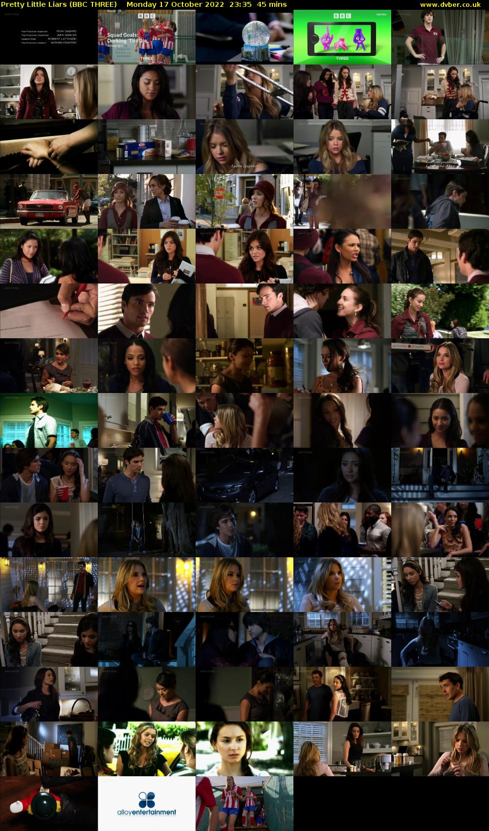Pretty Little Liars (BBC THREE) Monday 17 October 2022 23:35 - 00:20