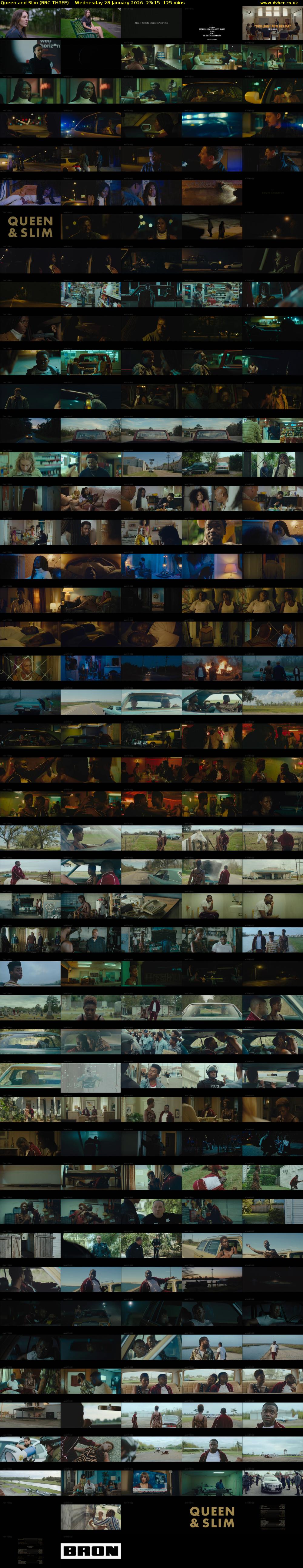 Queen and Slim (BBC THREE) Wednesday 28 January 2026 23:15 - 01:20