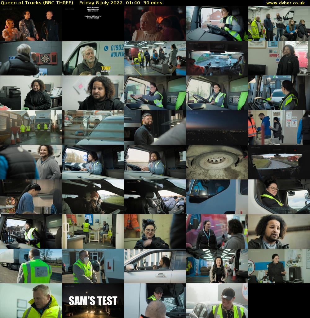 Queen of Trucks (BBC THREE) Friday 8 July 2022 01:40 - 02:10
