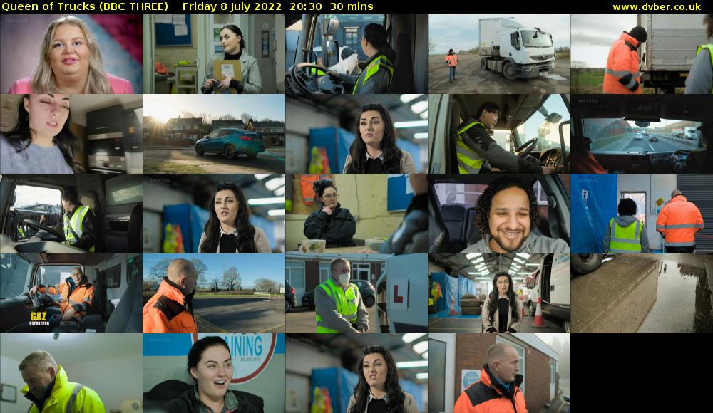 Queen of Trucks (BBC THREE) Friday 8 July 2022 20:30 - 21:00