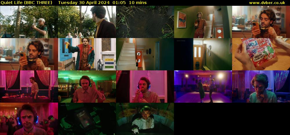 Quiet Life (BBC THREE) Tuesday 30 April 2024 01:05 - 01:15