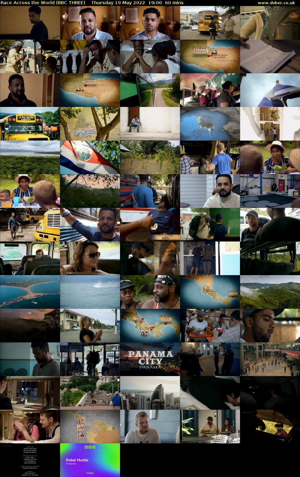 Race Across the World (BBC THREE) Thursday 19 May 2022 19:00 - 20:00