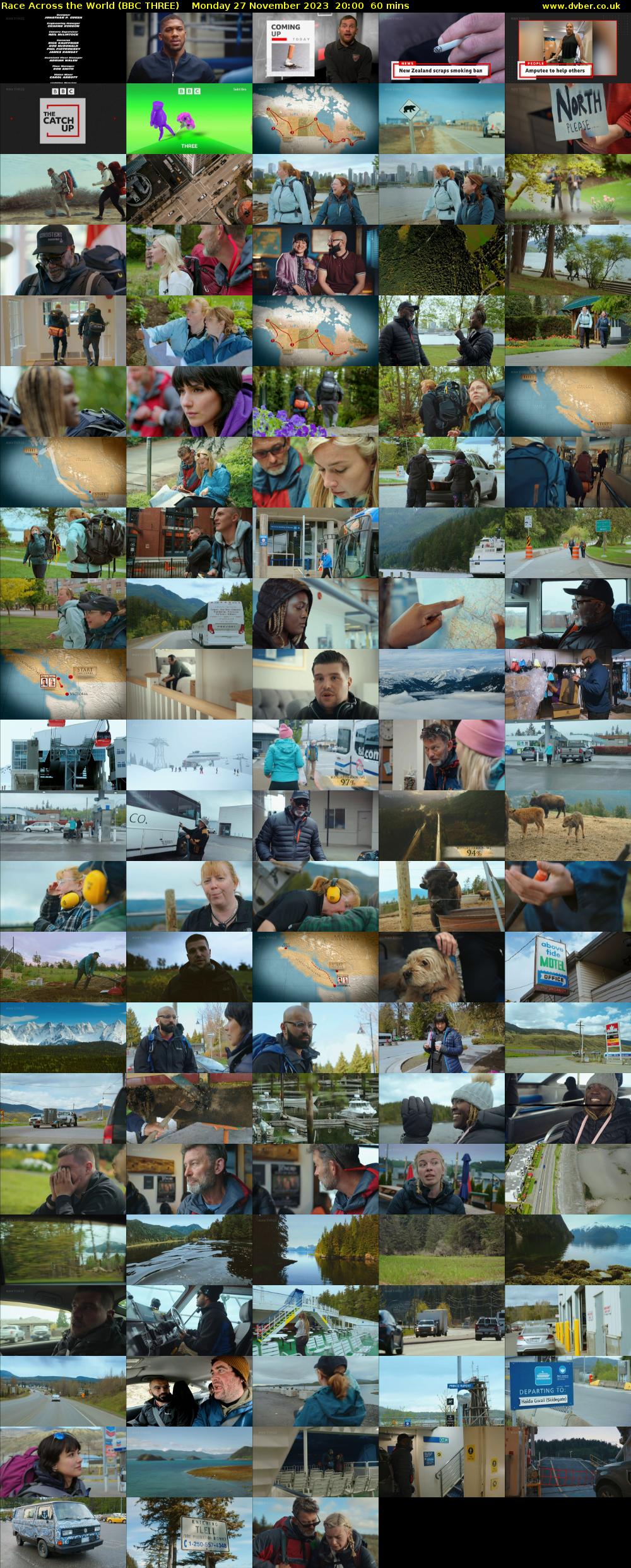 Race Across the World (BBC THREE) Monday 27 November 2023 20:00 - 21:00