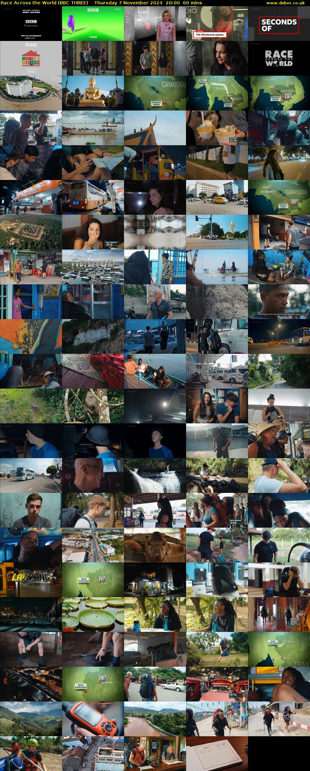 Race Across the World (BBC THREE) Thursday 7 November 2024 20:00 - 21:00