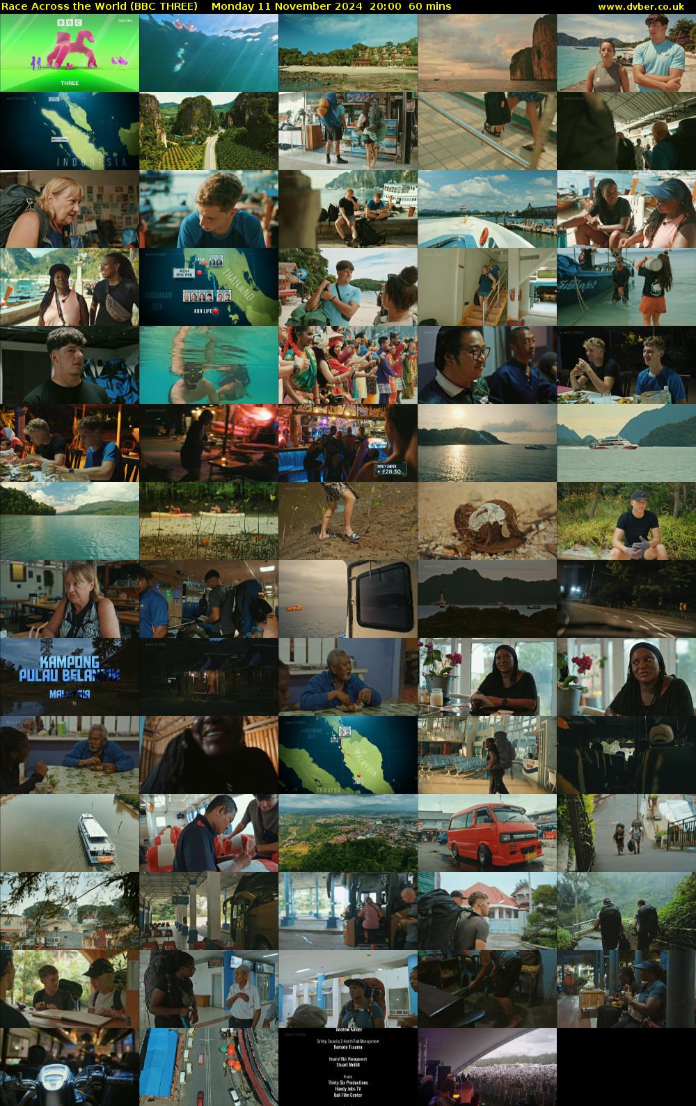 Race Across the World (BBC THREE) Monday 11 November 2024 20:00 - 21:00