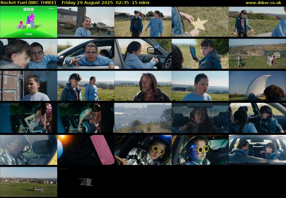 Rocket Fuel (BBC THREE) Friday 29 August 2025 02:35 - 02:50