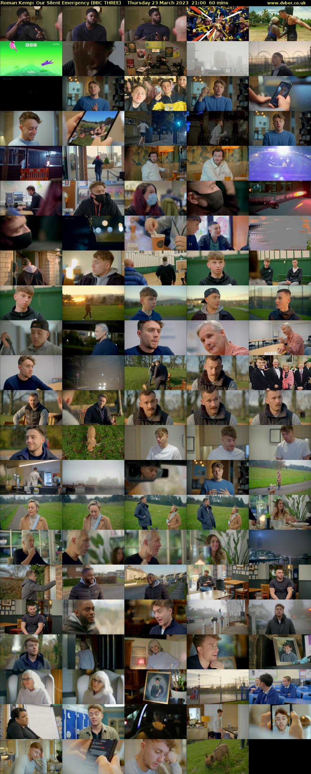 Roman Kemp: Our Silent Emergency (BBC THREE) Thursday 23 March 2023 21:00 - 22:00