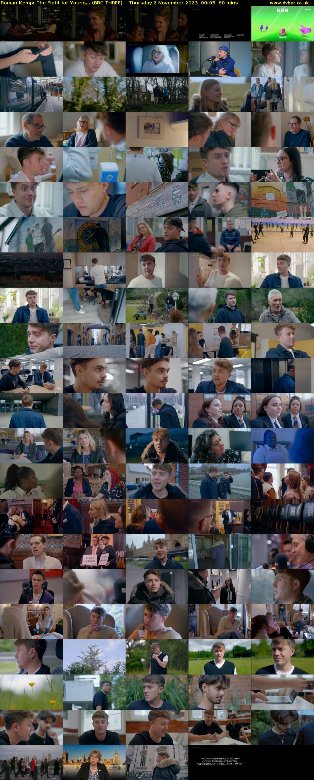 Roman Kemp: The Fight for Young... (BBC THREE) Thursday 2 November 2023 00:05 - 01:05