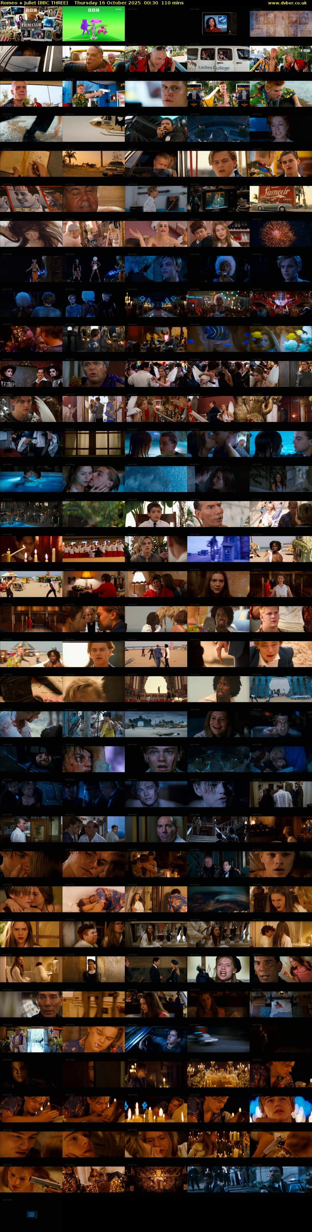 Romeo + Juliet (BBC THREE) Thursday 16 October 2025 00:30 - 02:20