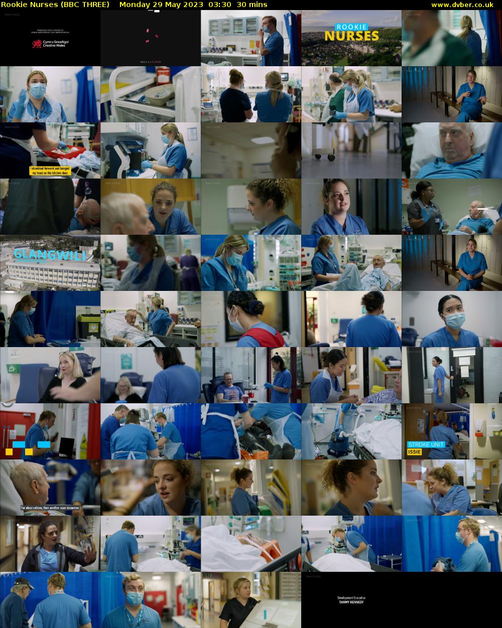 Rookie Nurses (BBC THREE) Monday 29 May 2023 03:30 - 04:00