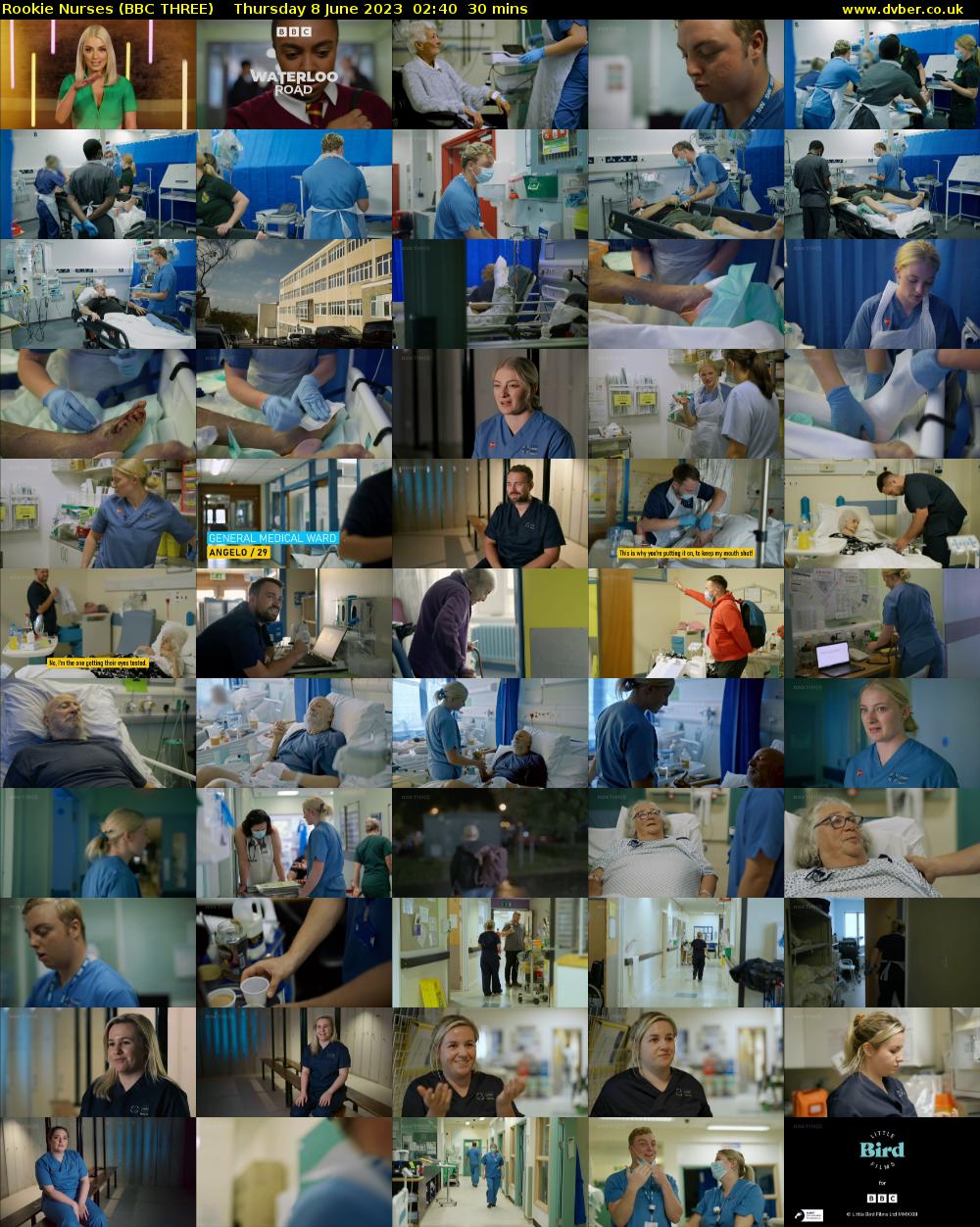Rookie Nurses (BBC THREE) Thursday 8 June 2023 02:40 - 03:10