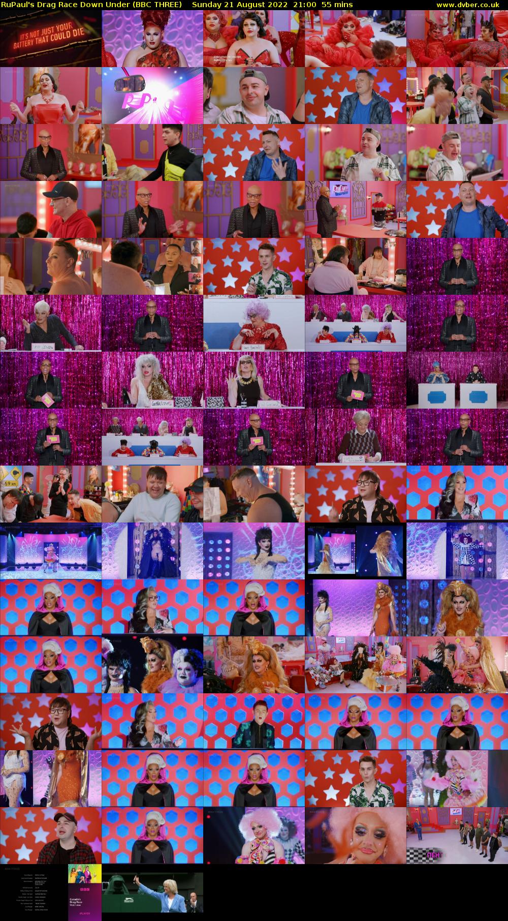 RuPaul's Drag Race Down Under (BBC THREE) Sunday 21 August 2022 21:00 - 21:55
