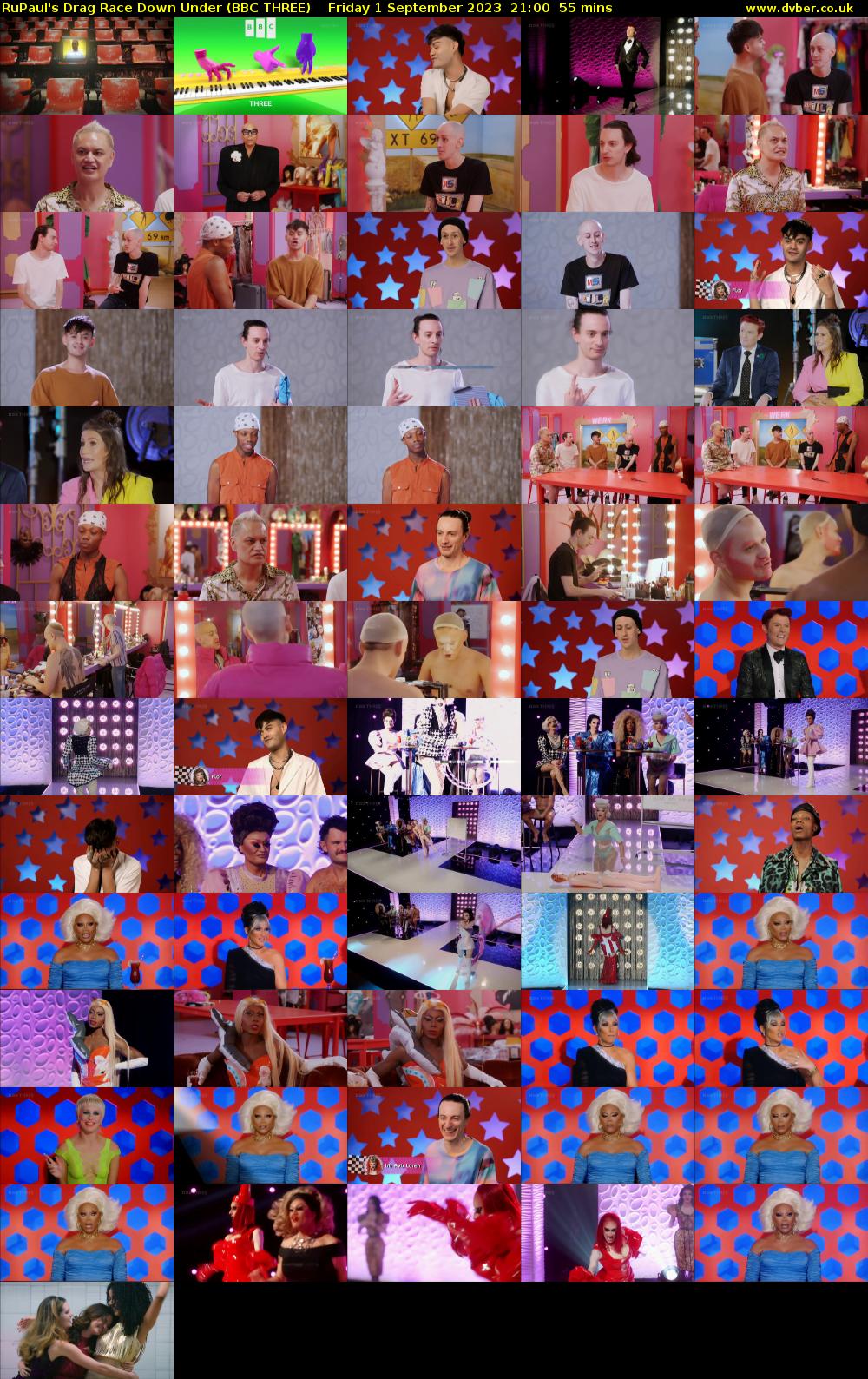 RuPaul's Drag Race Down Under (BBC THREE) Friday 1 September 2023 21:00 - 21:55