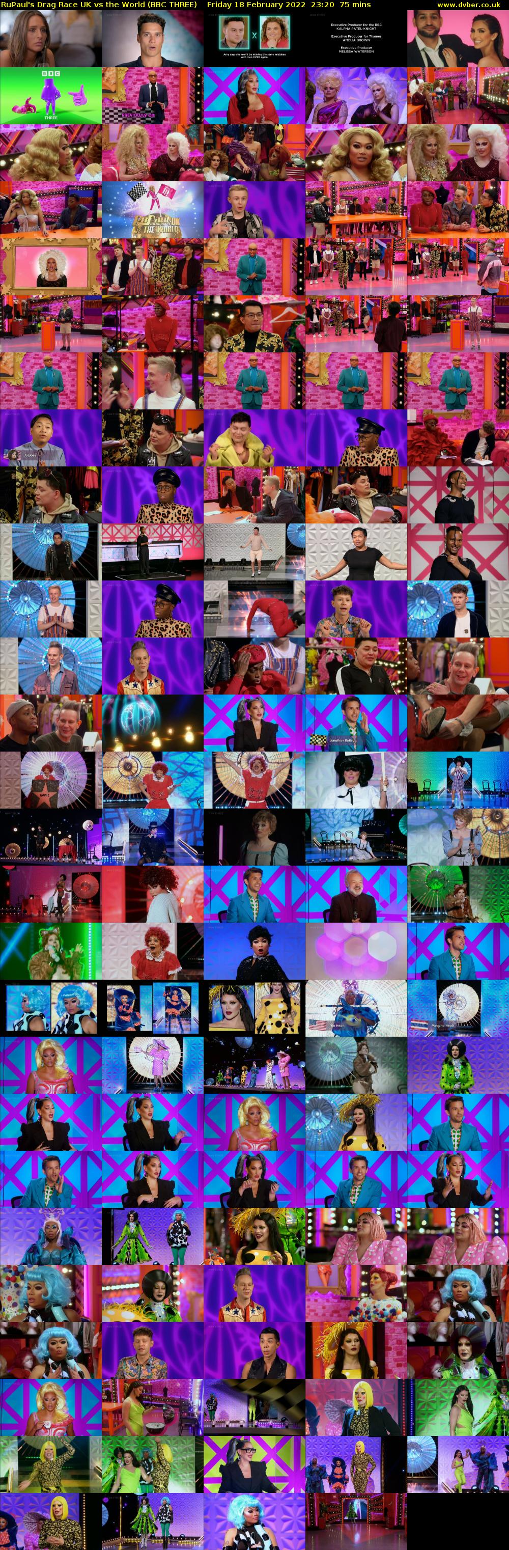 RuPaul's Drag Race UK vs The World (BBC THREE) Friday 18 February 2022 23:20 - 00:35