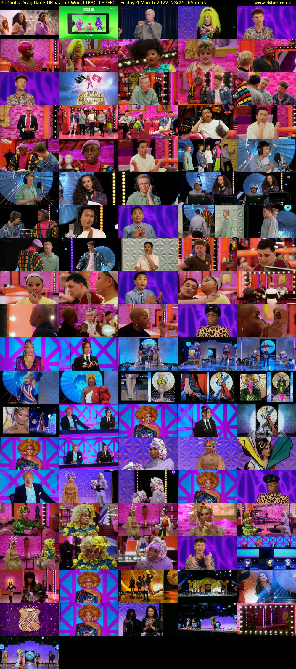 RuPaul's Drag Race UK vs The World (BBC THREE) Friday 4 March 2022 23:25 - 00:30
