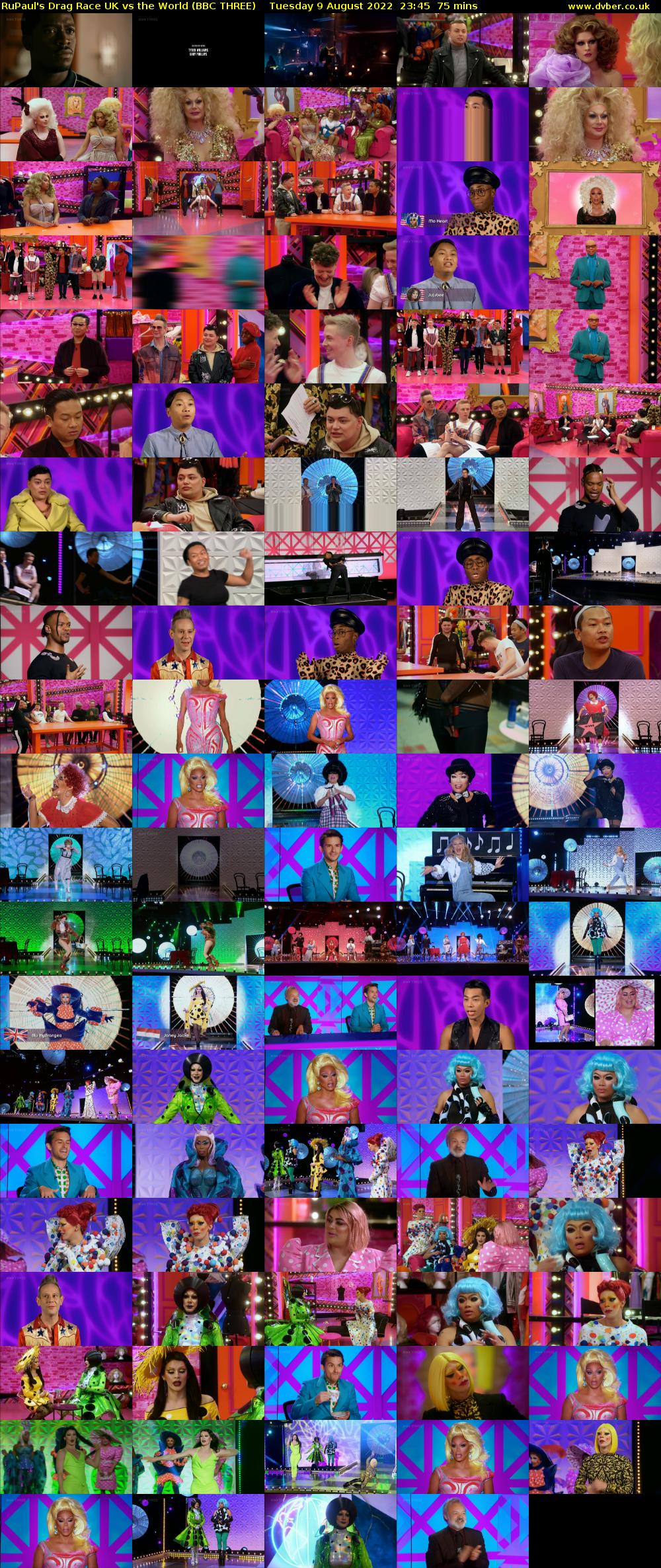 RuPaul's Drag Race UK vs The World (BBC THREE) Tuesday 9 August 2022 23:45 - 01:00