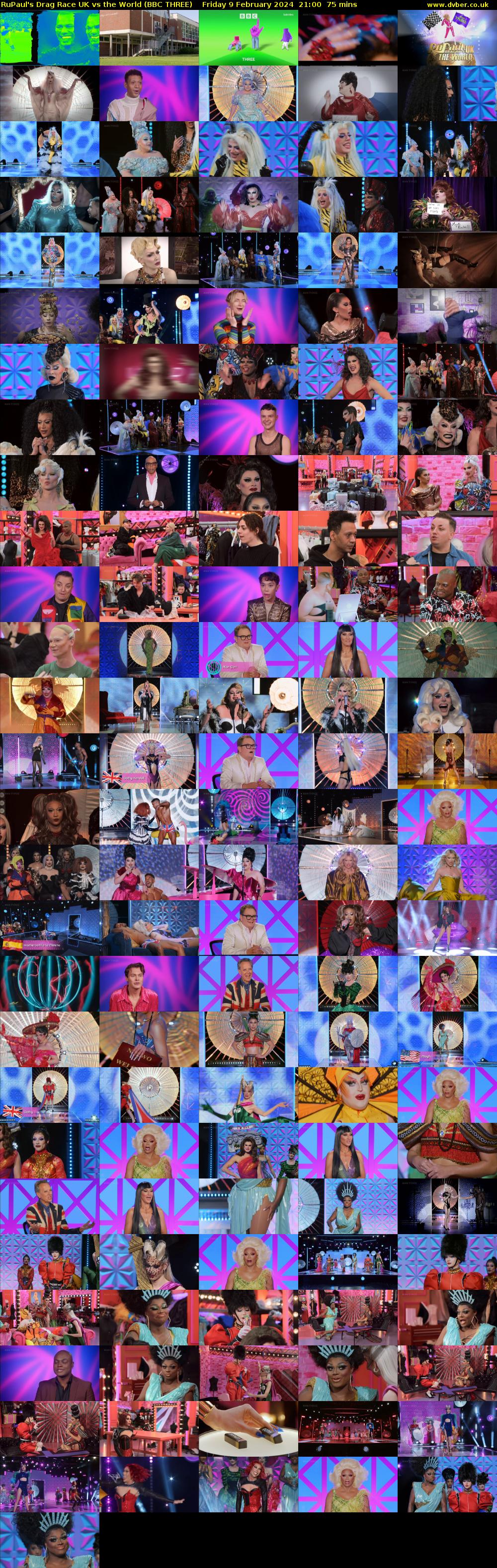 RuPaul's Drag Race UK vs The World (BBC THREE) Friday 9 February 2024 21:00 - 22:15