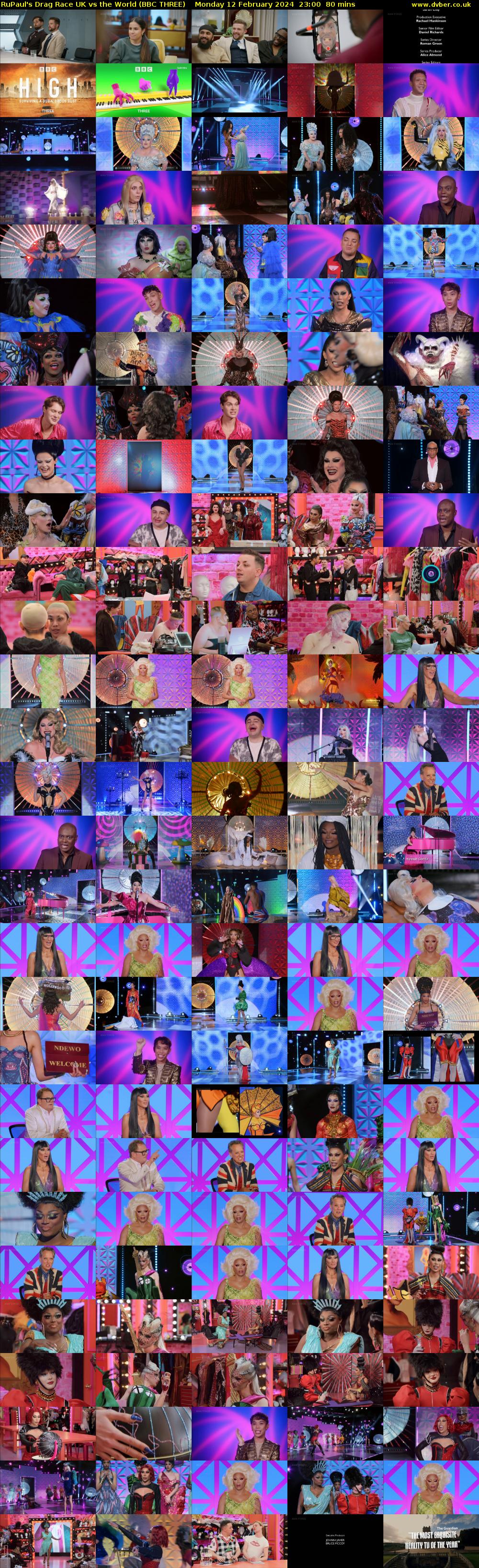 RuPaul's Drag Race UK vs The World (BBC THREE) Monday 12 February 2024 23:00 - 00:20