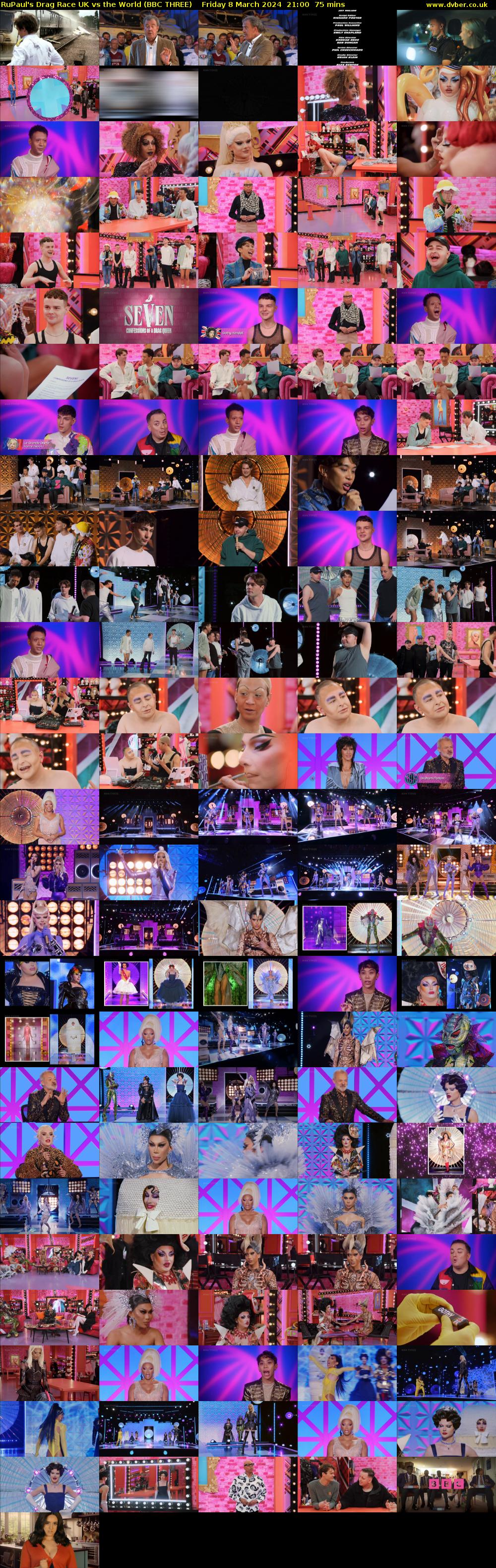 RuPaul's Drag Race UK vs The World (BBC THREE) Friday 8 March 2024 21:00 - 22:15