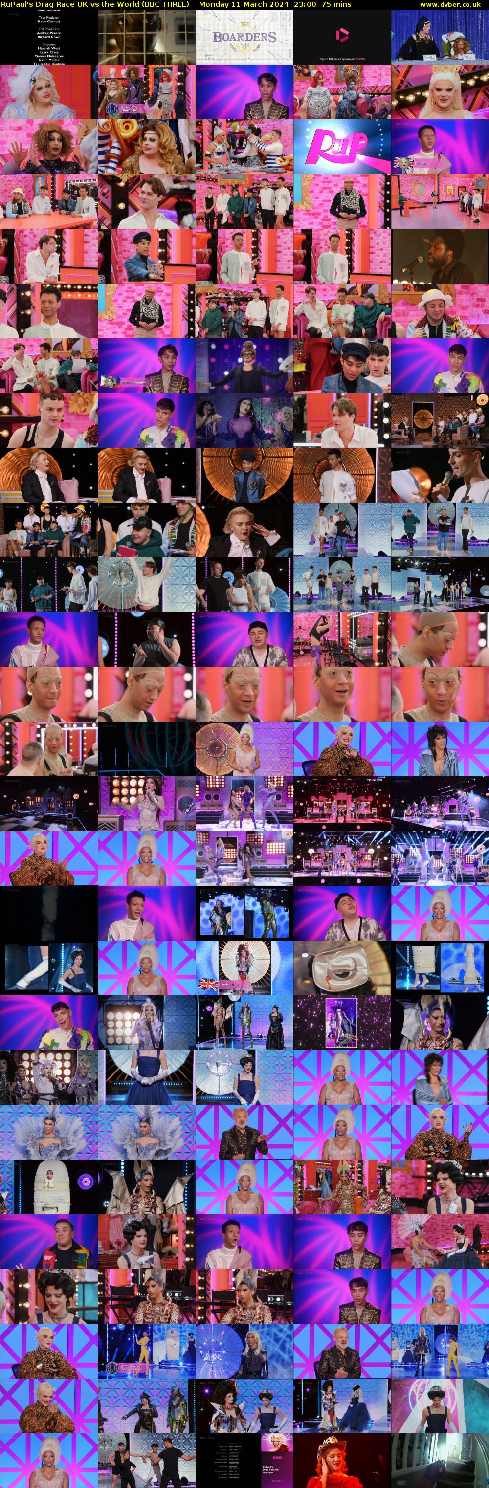 RuPaul's Drag Race UK vs The World (BBC THREE) Monday 11 March 2024 23:00 - 00:15