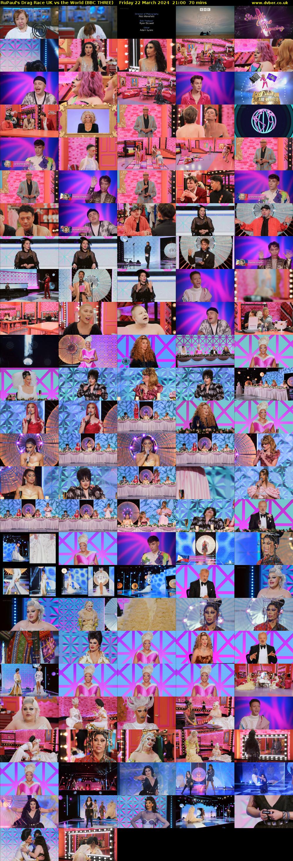 RuPaul's Drag Race UK vs The World (BBC THREE) Friday 22 March 2024 21:00 - 22:10