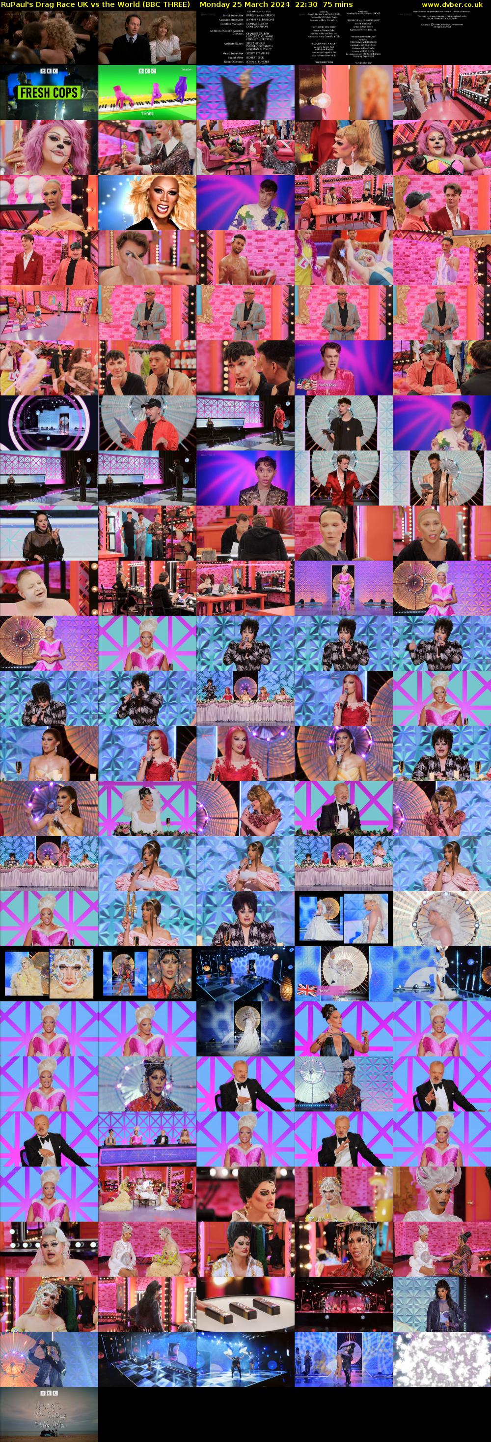 RuPaul's Drag Race UK vs The World (BBC THREE) Monday 25 March 2024 22:30 - 23:45