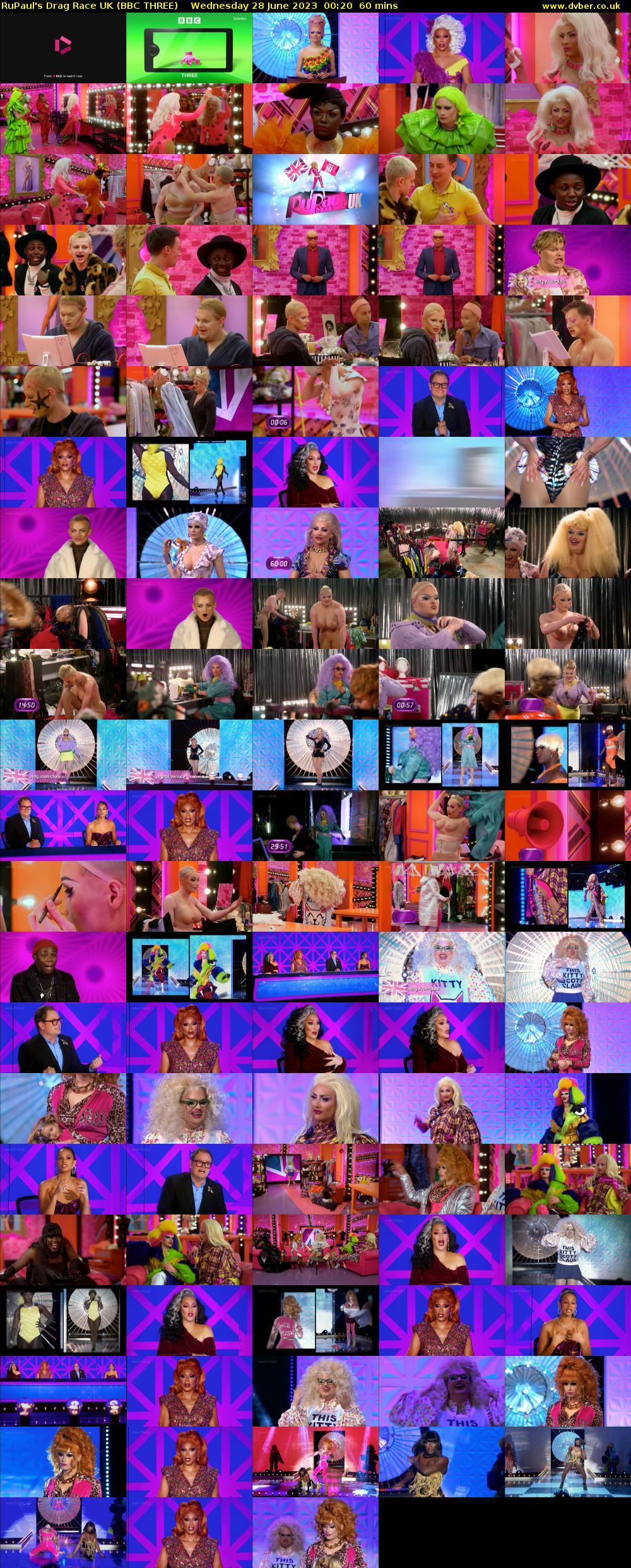 RuPaul's Drag Race UK (BBC THREE) Wednesday 28 June 2023 00:20 - 01:20