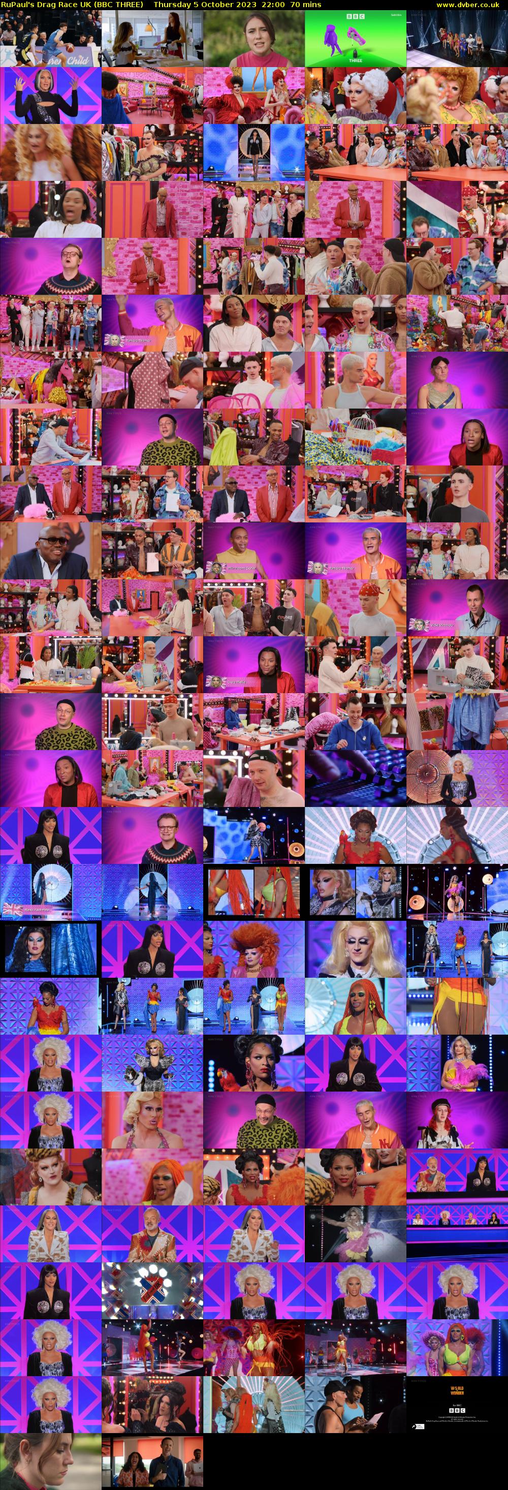 RuPaul's Drag Race UK (BBC THREE) Thursday 5 October 2023 22:00 - 23:10