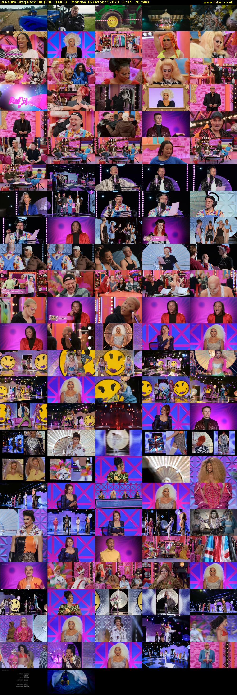 RuPaul's Drag Race UK (BBC THREE) Monday 16 October 2023 01:15 - 02:25