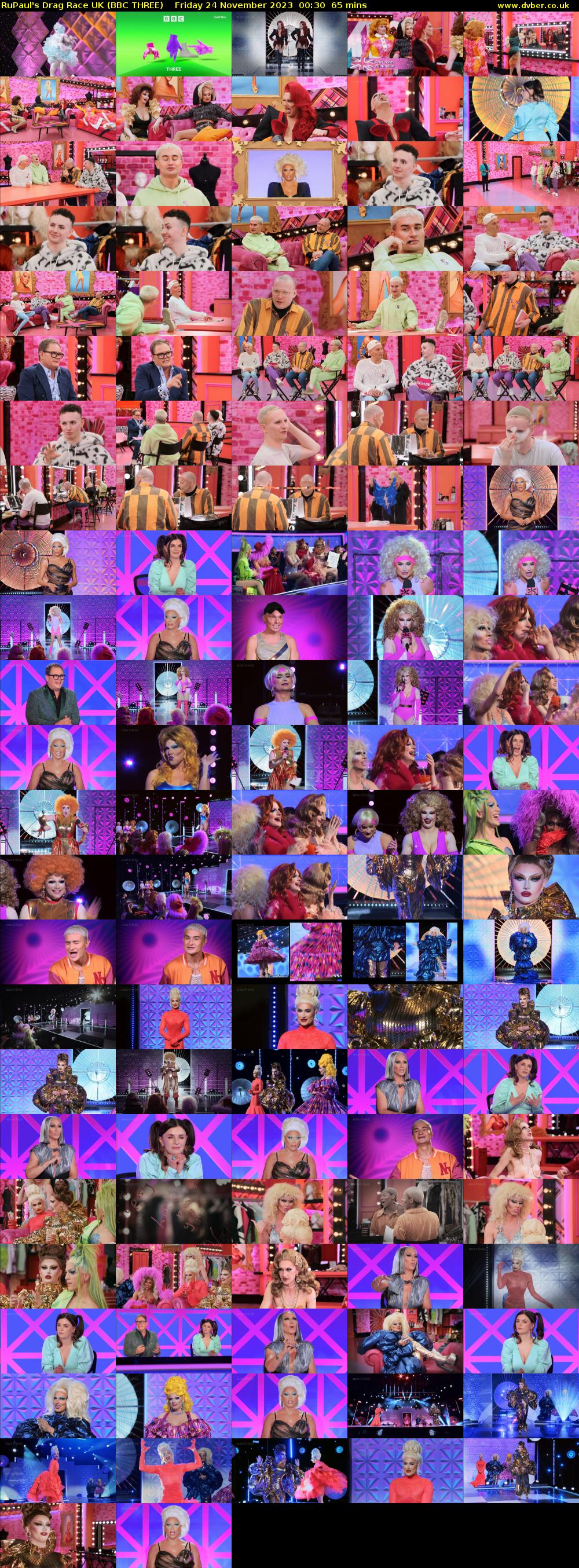 RuPaul's Drag Race UK (BBC THREE) Friday 24 November 2023 00:30 - 01:35