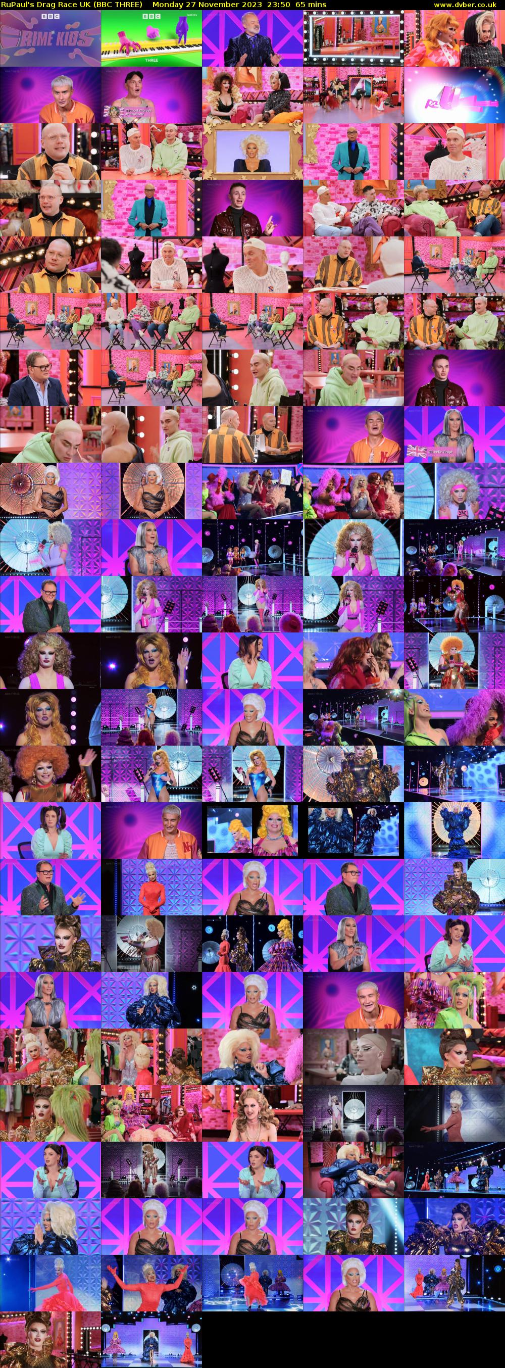 RuPaul's Drag Race UK (BBC THREE) Monday 27 November 2023 23:50 - 00:55