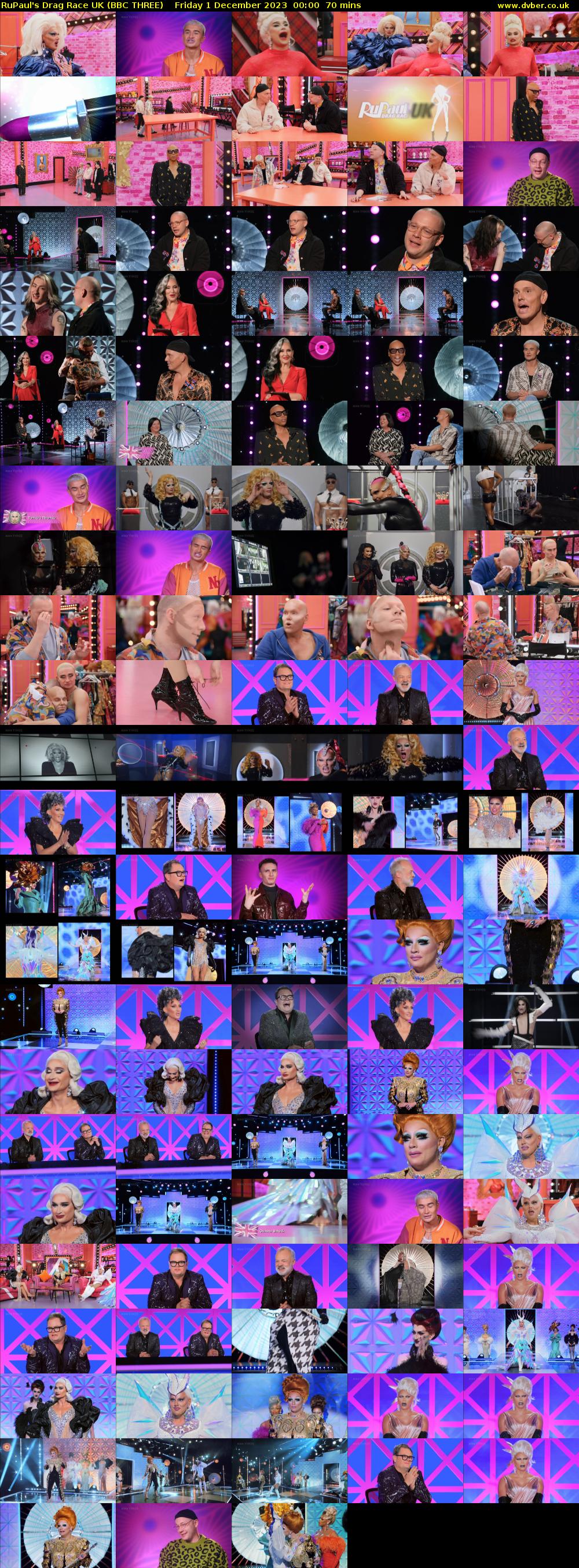 RuPaul's Drag Race UK (BBC THREE) Friday 1 December 2023 00:00 - 01:10