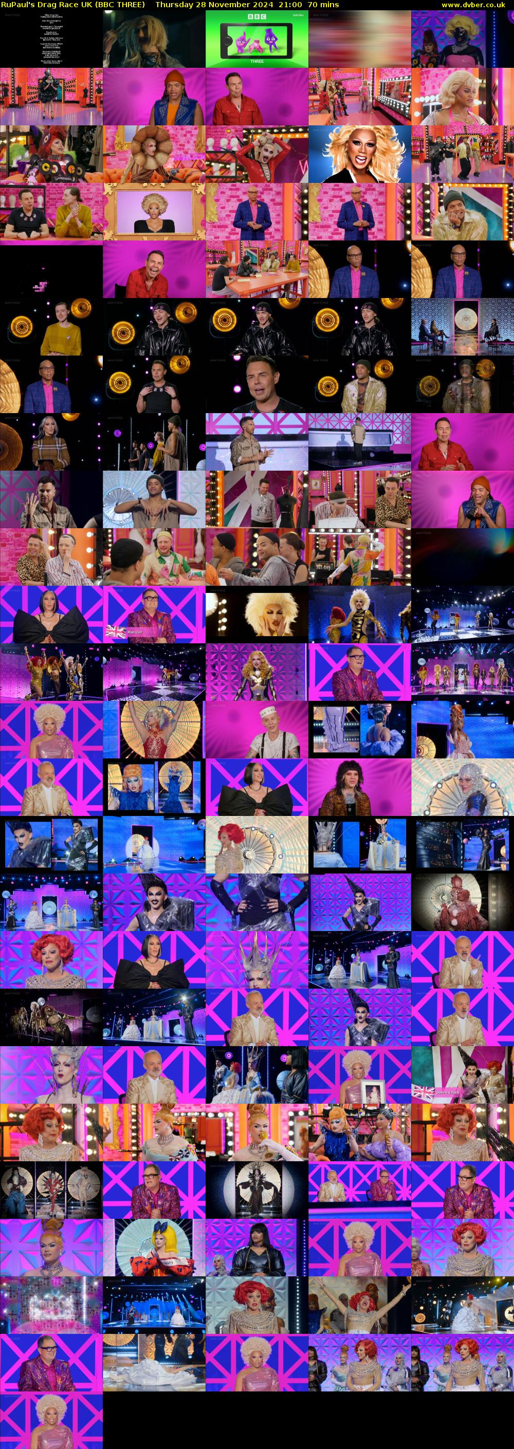 RuPaul's Drag Race UK (BBC THREE) Thursday 28 November 2024 21:00 - 22:10