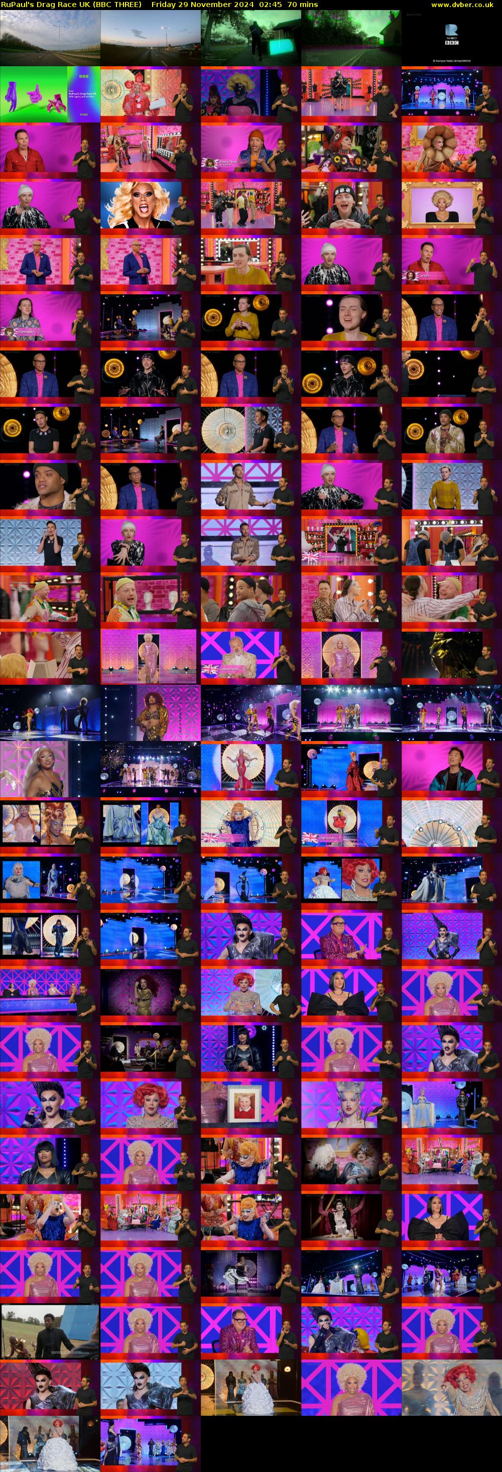 RuPaul's Drag Race UK (BBC THREE) Friday 29 November 2024 02:45 - 03:55
