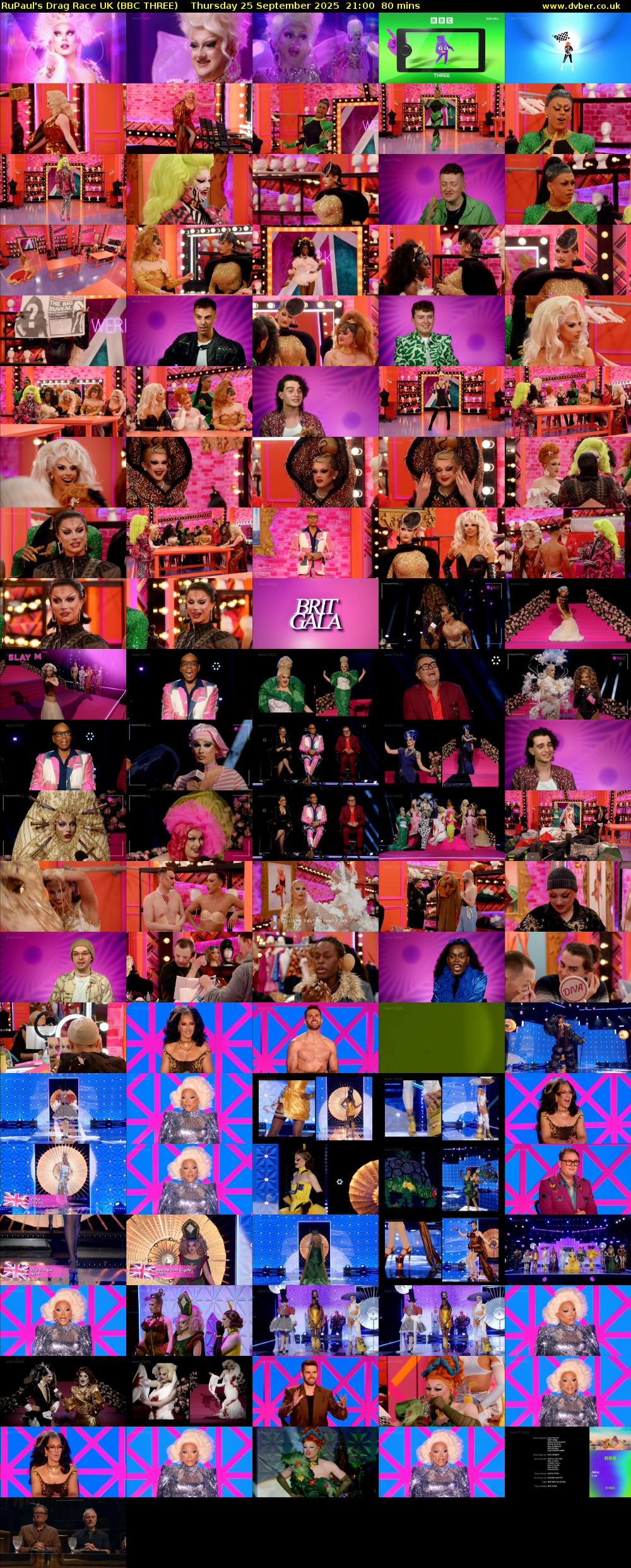 RuPaul's Drag Race UK (BBC THREE) Thursday 25 September 2025 21:00 - 22:20