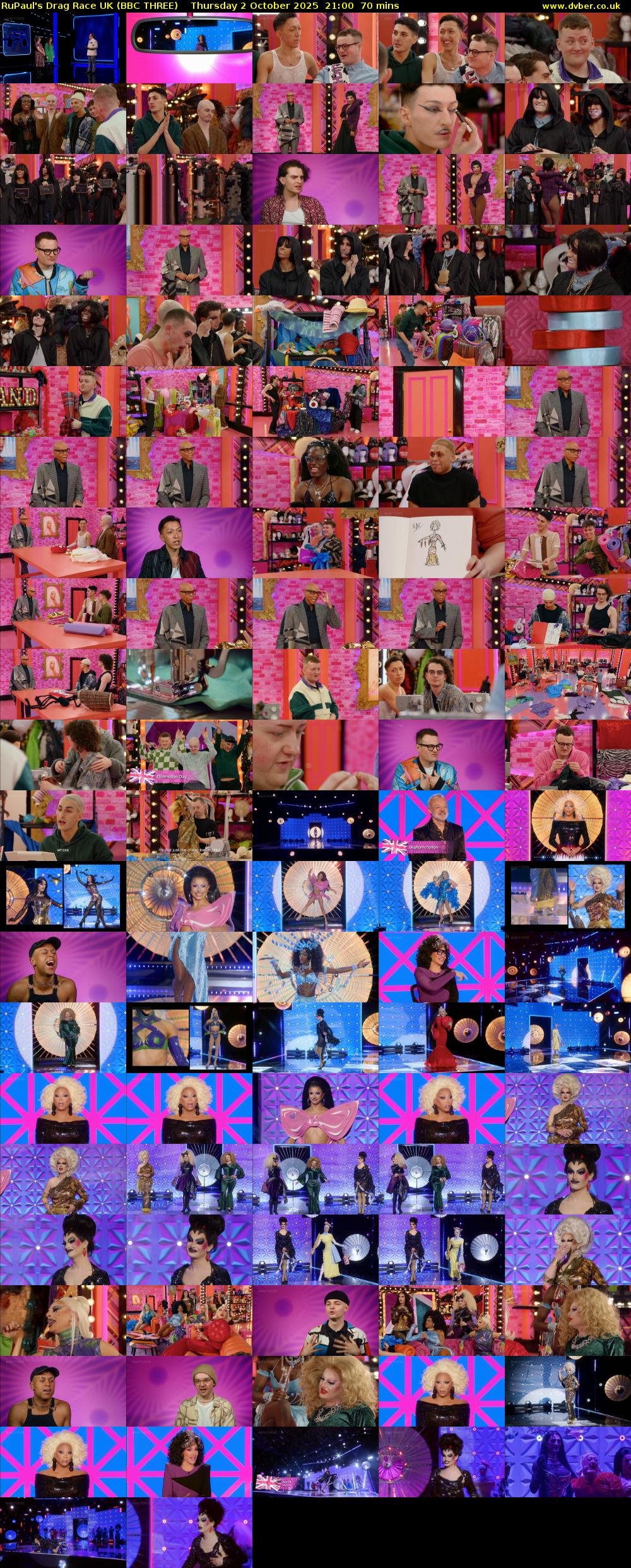 RuPaul's Drag Race UK (BBC THREE) Thursday 2 October 2025 21:00 - 22:10